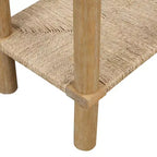Nathan James Lot de 2 tables consoles en jonc de mer Beacon marron clair