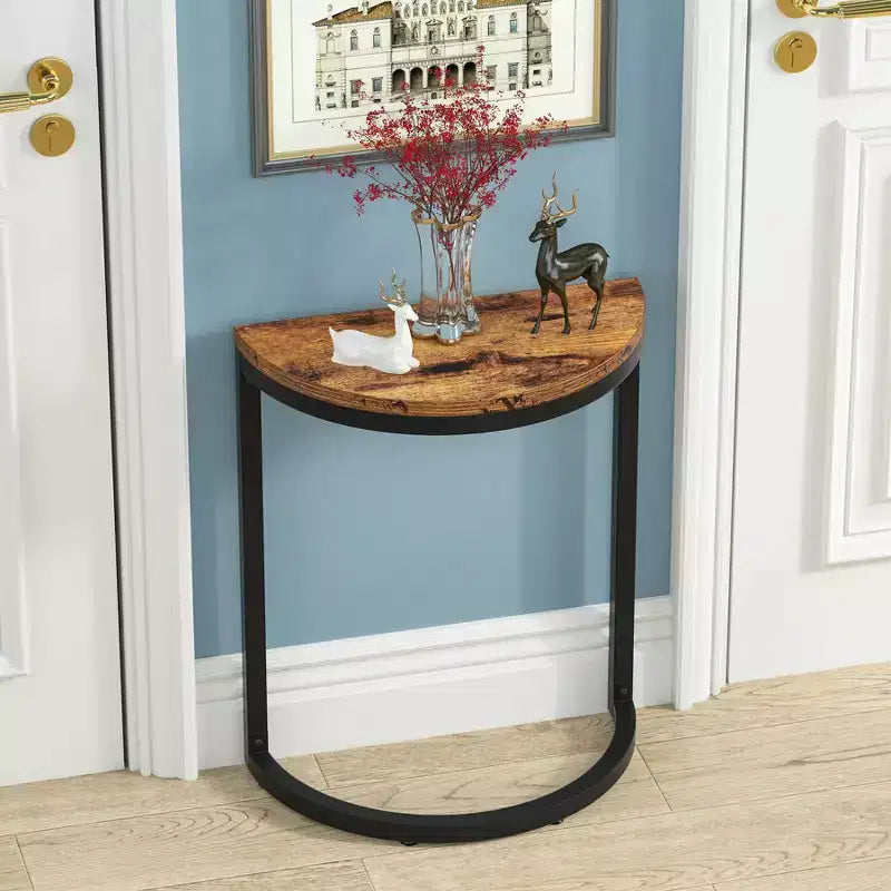 LITTLE TREE Table d'appoint en C pour canapé Marron/Noir