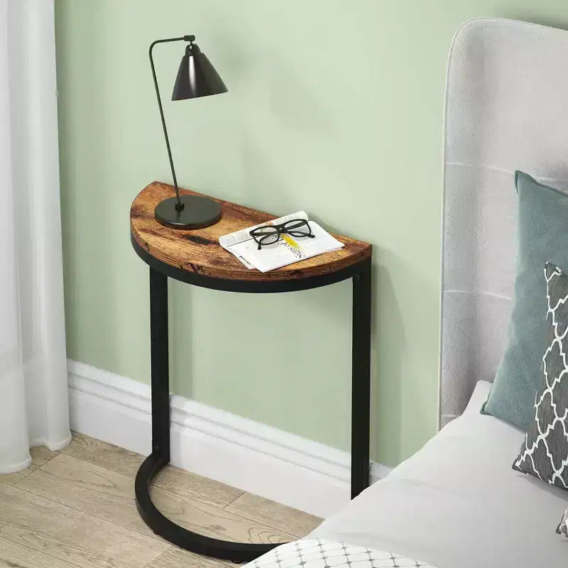 LITTLE TREE Table d'appoint en C pour canapé Marron/Noir