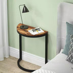 LITTLE TREE Table d'appoint en C pour canapé Marron/Noir