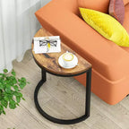 LITTLE TREE Table d'appoint en C pour canapé Marron/Noir