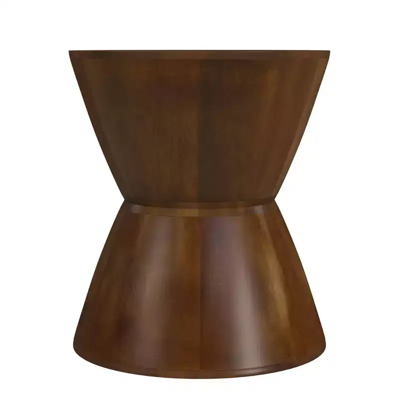 Table d'appoint en bois de manguier HomePop Noyer