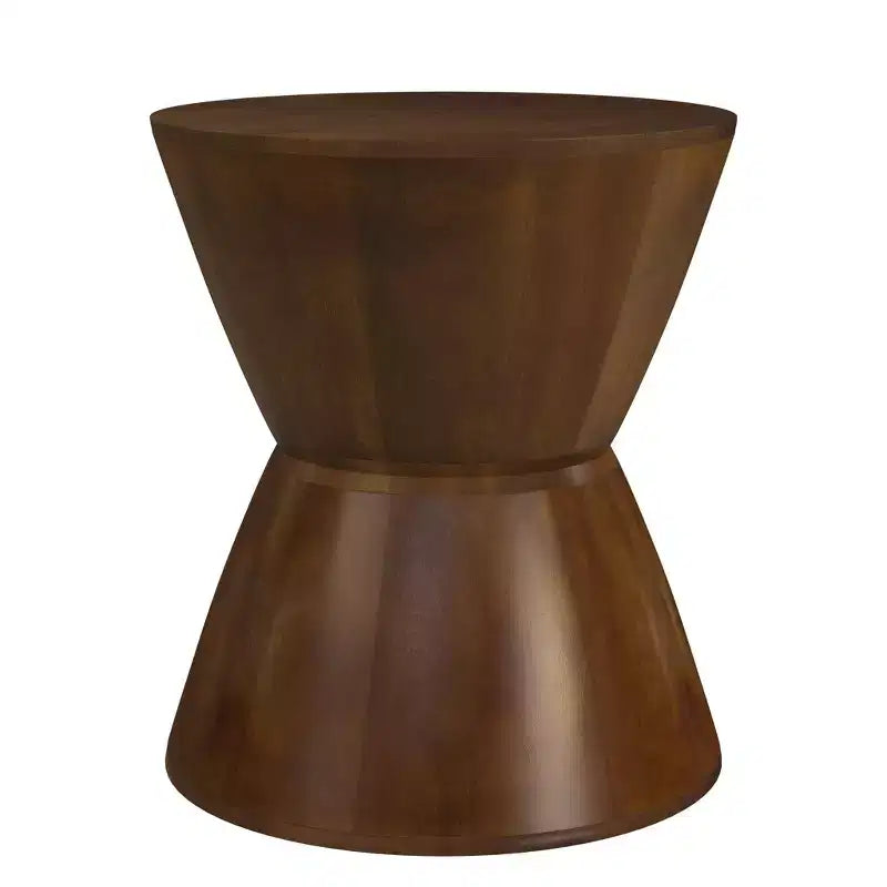 Table d'appoint en bois de manguier HomePop Noyer