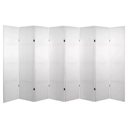 6 ft. Tall DIY Canvas Room Divider - Oriental Furniture: Hardwood Frame, 8 Panel Wall Partition, No Assembly Required