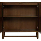 Console Nathan James Paxton avec portes, marron foncé