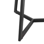 Table d'appoint Olivia & May en bois de teck : aucun assemblage requis, utilisation en intérieur, forme ronde, hauteur de 21,5 po