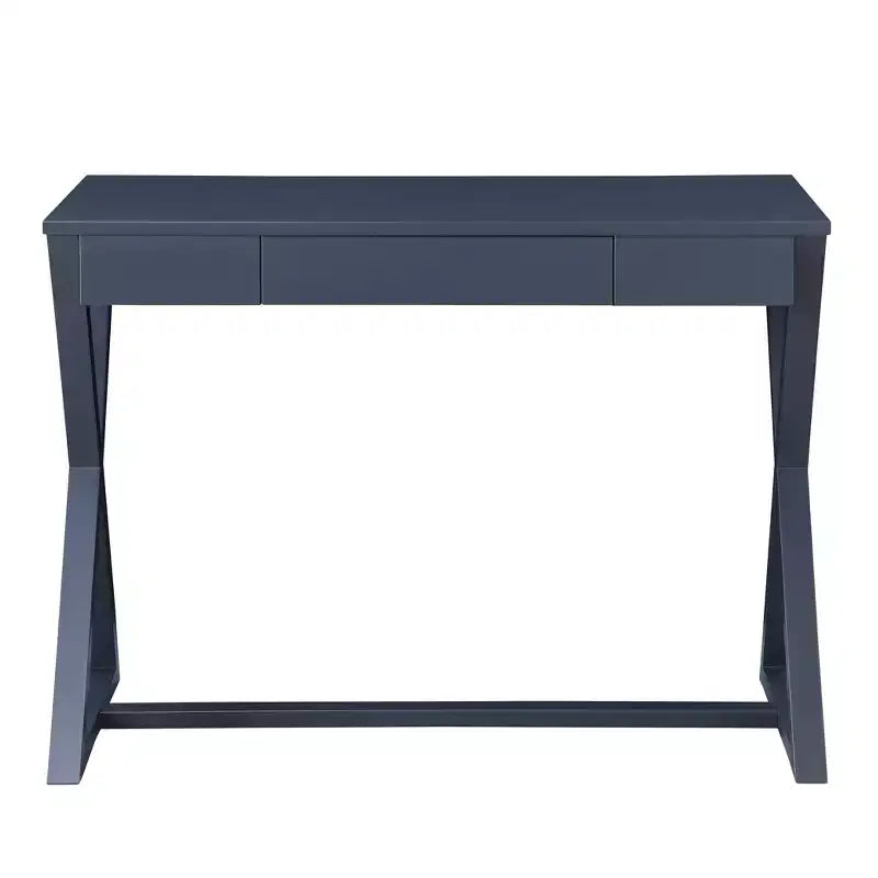Console 42 po Nalo au fini noir - Acme Furniture : bois de peuplier anthracite, tiroir de rangement