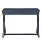 Console 42 po Nalo au fini noir - Acme Furniture : bois de peuplier anthracite, tiroir de rangement