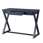 Console 42 po Nalo au fini noir - Acme Furniture : bois de peuplier anthracite, tiroir de rangement