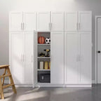 Ensemble de 6 armoires de rangement Prepac Elite avec portes à panneaux blanches