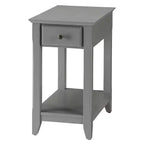 13" Bertie Accent Table Gray - Acme Furniture