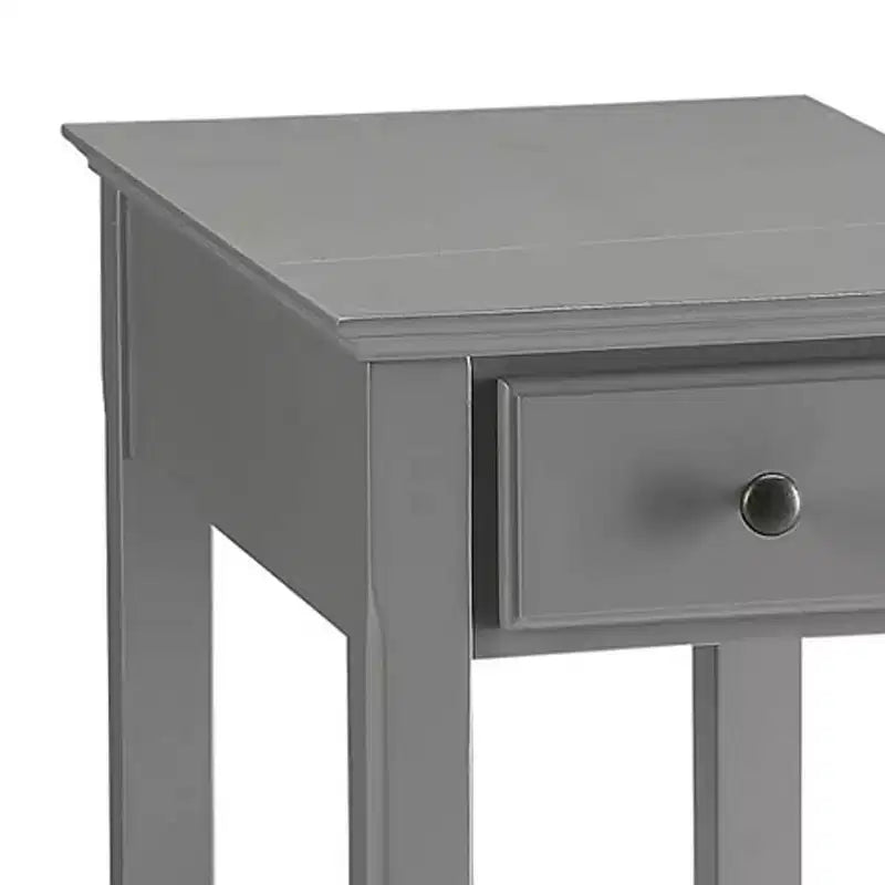 Table d'appoint Bertie 13 po grise - Acme Furniture