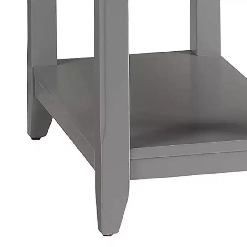 Table d'appoint Bertie 13 po grise - Acme Furniture