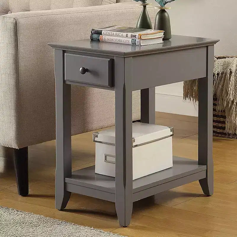 Table d'appoint Bertie 13 po grise - Acme Furniture
