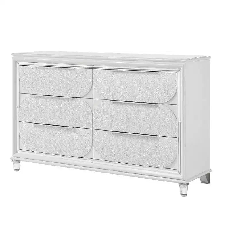 Tiroir de rangement décoratif Tarian 64,33" fini blanc perle - Acme Furniture