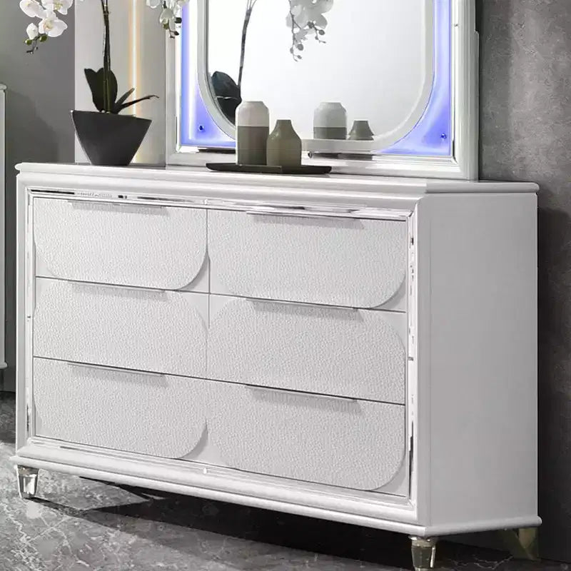 Tiroir de rangement décoratif Tarian 64,33" fini blanc perle - Acme Furniture