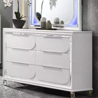 Tiroir de rangement décoratif Tarian 64,33" fini blanc perle - Acme Furniture