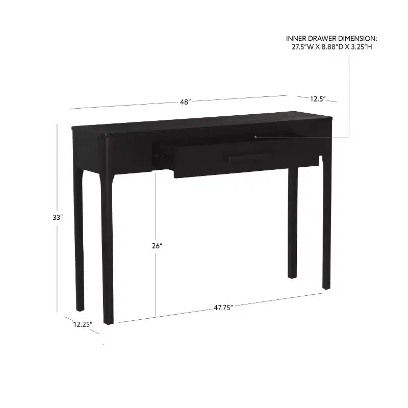 Table console Powell Wiley noire