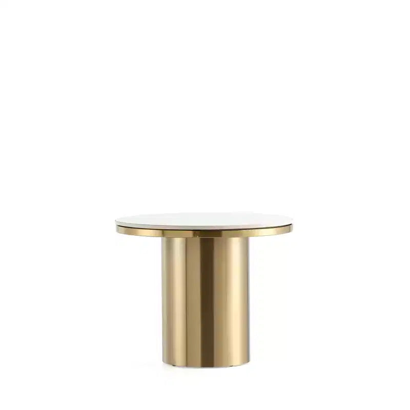 Ensemble de 2 tables basses et tables d'appoint Manhattan Comfort Glenn, couleur or