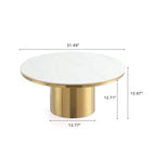 Ensemble de 2 tables basses et tables d'appoint Manhattan Comfort Glenn, couleur or