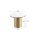 Ensemble de 2 tables basses et tables d'appoint Manhattan Comfort Glenn, couleur or
