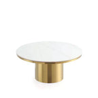 Ensemble de 2 tables basses et tables d'appoint Manhattan Comfort Glenn, couleur or