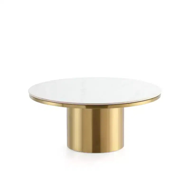 Ensemble de 2 tables basses et tables d'appoint Manhattan Comfort Glenn, couleur or