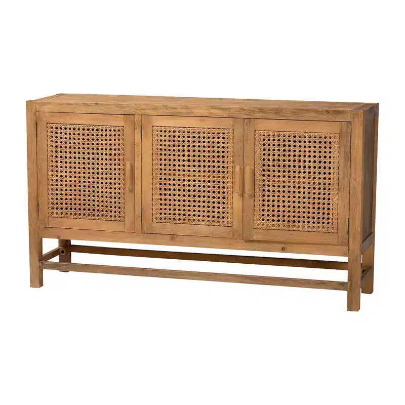 bali & pari Meuble en rotin et bois recyclé Sibu Naturel/Marron Naturel