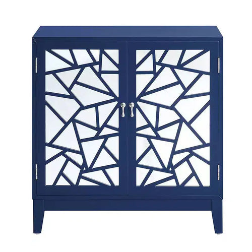 32" Einstein Console Table Blue Finish - Acme Furniture