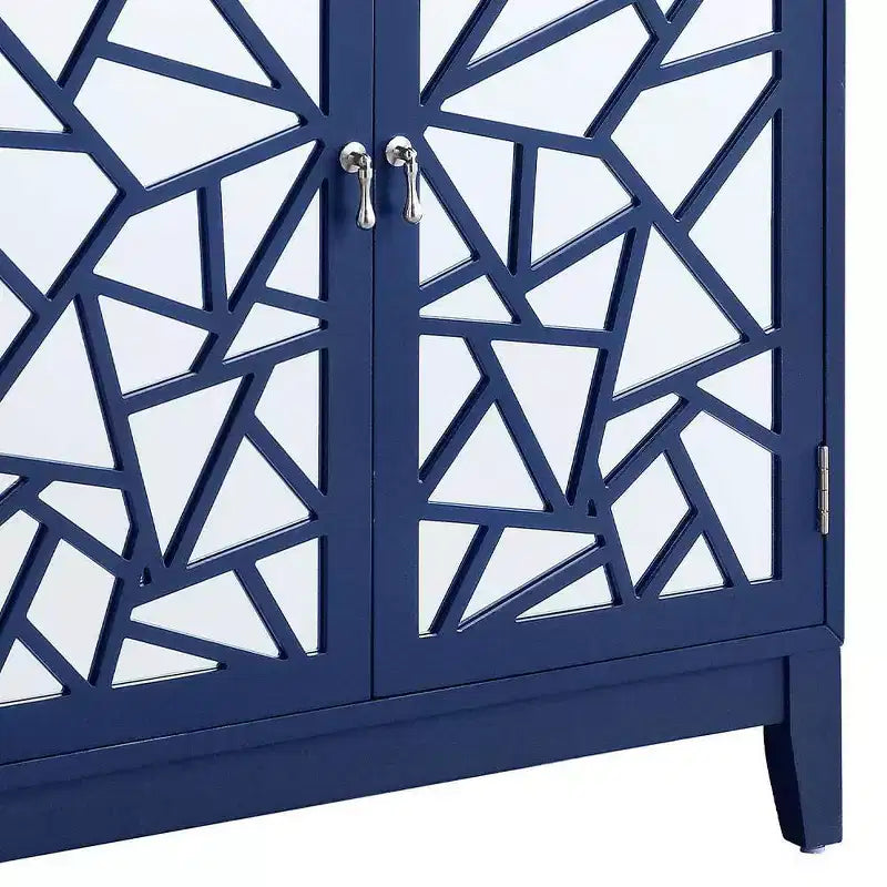 Table console Einstein 32 po, fini bleu – Acme Furniture