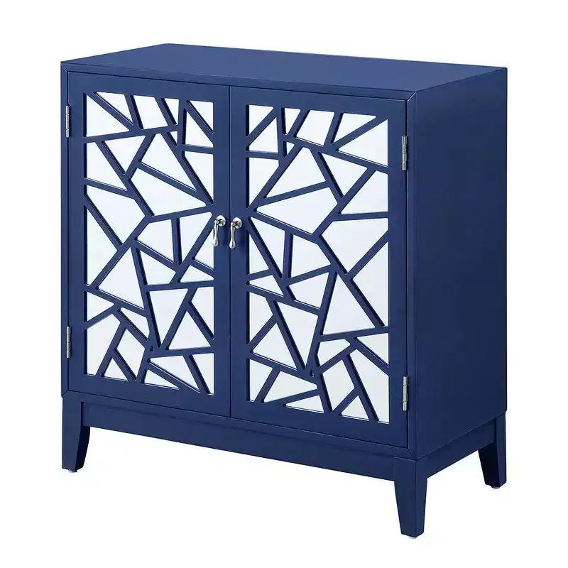 Table console Einstein 32 po, fini bleu – Acme Furniture