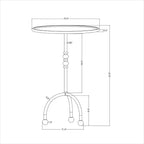 Table d'appoint traditionnelle en fonte - Threshold™ conçue avec Studio McGee