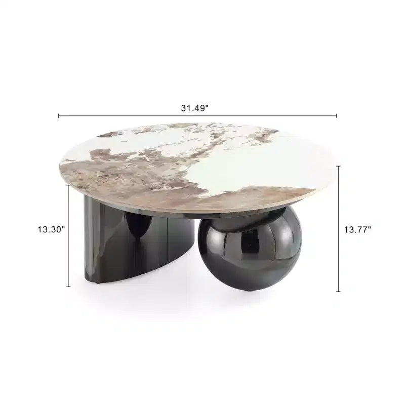 Manhattan Comfort Laurel - Ensemble de 2 tables basses et tables d'appoint noires