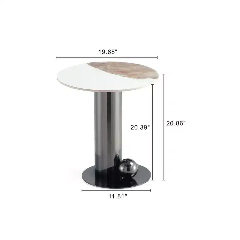 Manhattan Comfort Laurel - Ensemble de 2 tables basses et tables d'appoint noires