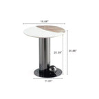 Manhattan Comfort Laurel - Ensemble de 2 tables basses et tables d'appoint noires