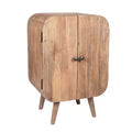 East at Main Mollie 2 Door Mango Wood Side Cabinet: Mid-Century Design, No Assembly Required