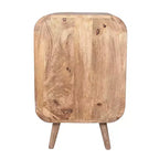 East at Main Mollie Meuble d'appoint 2 portes en bois de manguier : Design Mid-Century, aucun assemblage requis