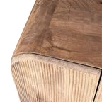 East at Main Mollie Meuble d'appoint 2 portes en bois de manguier : Design Mid-Century, aucun assemblage requis