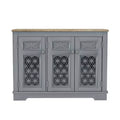 Festivo 45" Vintage Storage Accent Buffet Sideboard Cabinet Gray