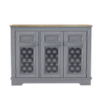Festivo 45" Vintage Storage Accent Buffet Sideboard Cabinet Gray