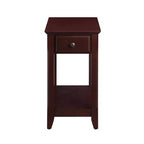 Table d'appoint Bertie 33 cm, finition espresso - Acme Furniture : style transitionnel, rangement ouvert, bois composite