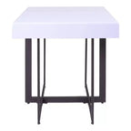 Neyo Table d'appoint carrée de 55,8 cm en MDF avec tiroir, Blanc - miBasics