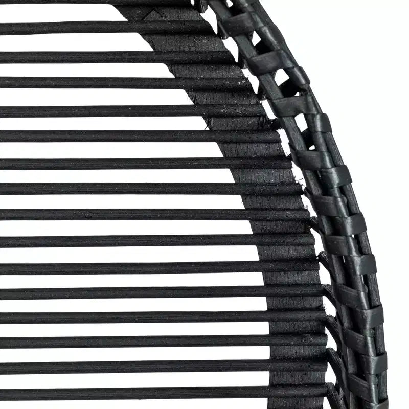 Plateaux de table ronds sur pieds Storied Home (lot de 2) - Noir