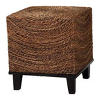 Table d'appoint bali & pari Verino en jonc de mer naturel/marron expresso