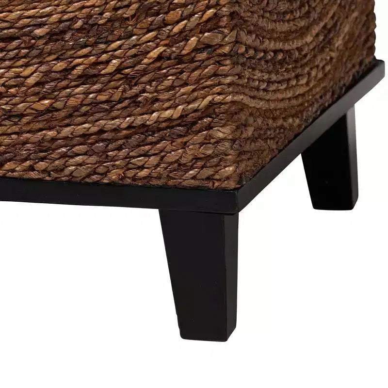 Table d'appoint bali & pari Verino en jonc de mer naturel/marron expresso