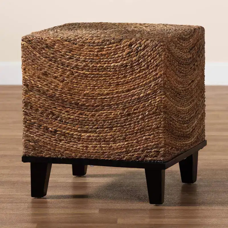 Table d'appoint bali & pari Verino en jonc de mer naturel/marron expresso