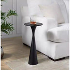 Table d'appoint en métal noir mat Gemma de LumiSource