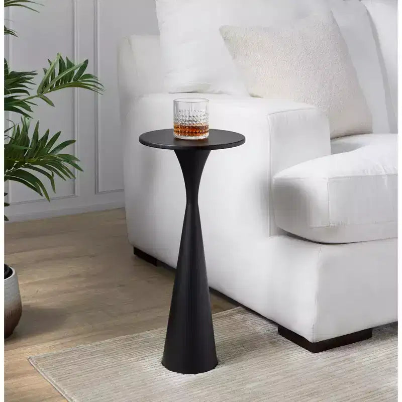 Table d'appoint en métal noir mat Gemma de LumiSource