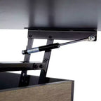 Bryson Table basse relevable bicolore avec rangement noir - Teamson Home : Bureau moderne pour la maison
