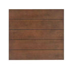 Powell Richie Ensemble 3 tables basses et d'appoint Métal finition bronze foncé et dessus en placage châtaignier : Ensemble de mobilier de salon rectangulaire